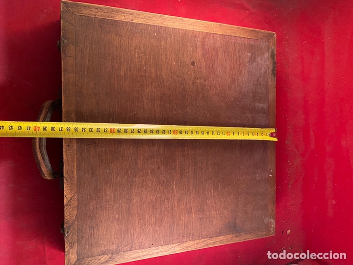 Antig&uuml;edades: Malet&iacute;n caja madera con varios compartimentos - Foto 5