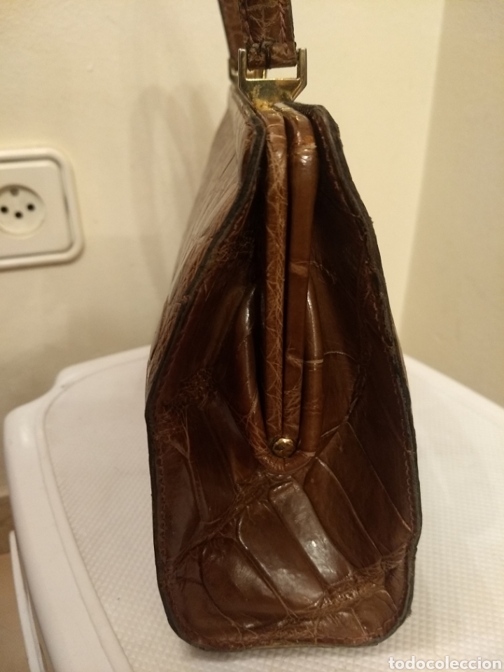 Antig&uuml;edades: Bolso de cocodrilo - Foto 3