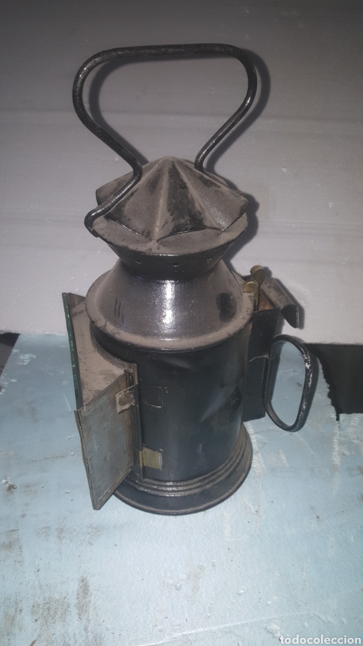 Antig&uuml;edades: farol de aceite de carruaje y de mano - Foto 4