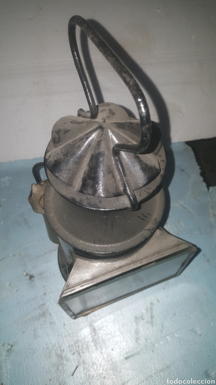 Antig&uuml;edades: farol de aceite de carruaje y de mano - Foto 6