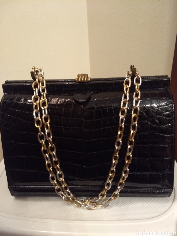 Antig&uuml;edades: Bolso de cocodrilo - Foto 2