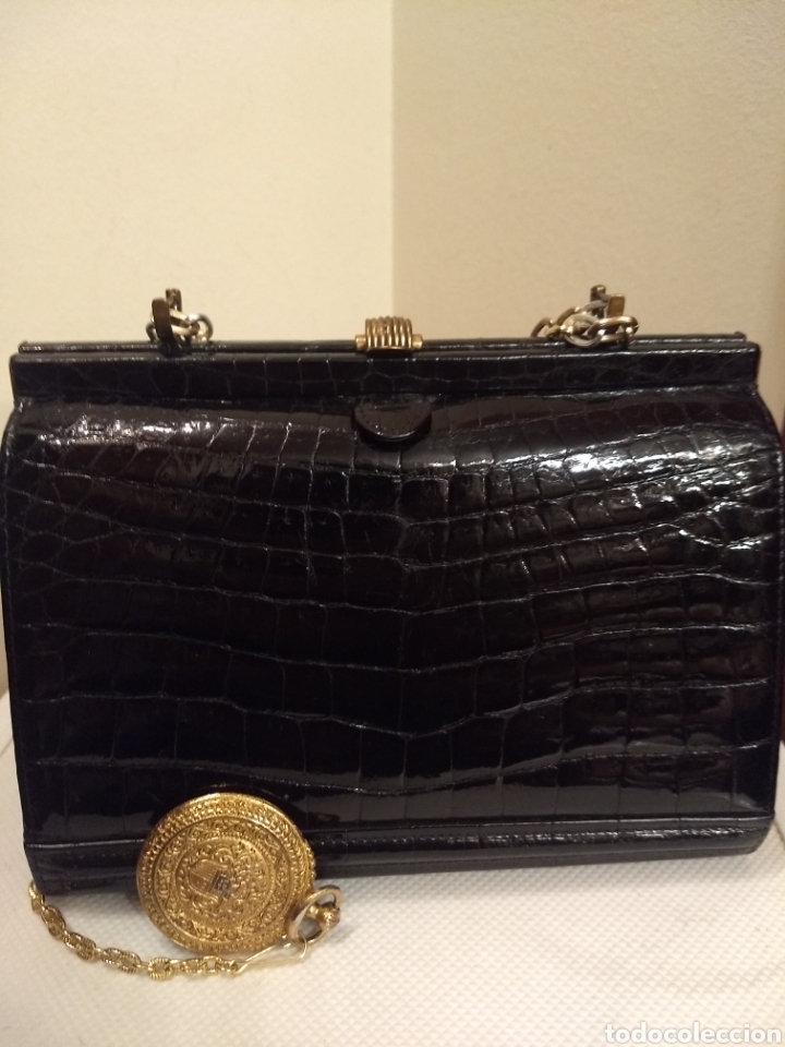 Antig&uuml;edades: Bolso de cocodrilo - Foto 5