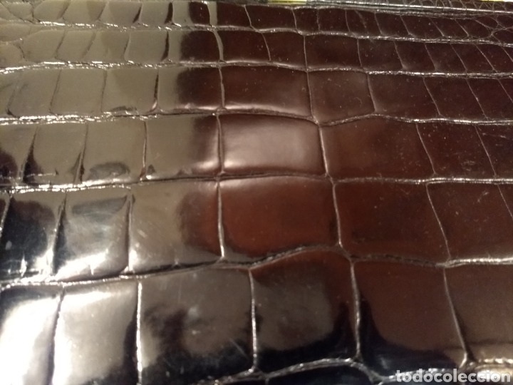 Antig&uuml;edades: Gran bolso cartera de cocodrilo - Foto 4