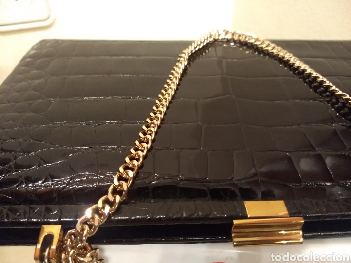 Antig&uuml;edades: Gran bolso cartera de cocodrilo - Foto 8