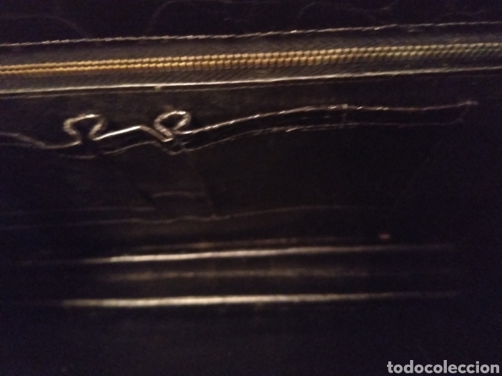 Antig&uuml;edades: Gran bolso cartera de cocodrilo - Foto 9