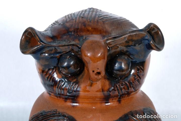 Antig&uuml;edades: Botijo con forma de b&uacute;ho en cer&aacute;mica - Foto 5