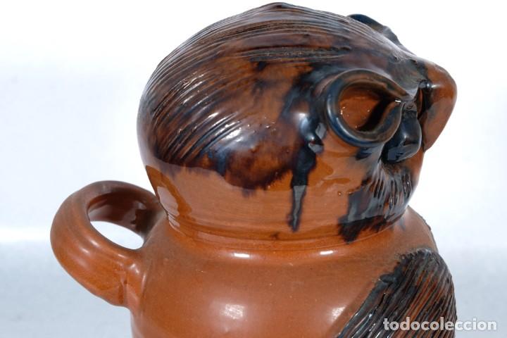 Antig&uuml;edades: Botijo con forma de b&uacute;ho en cer&aacute;mica - Foto 6