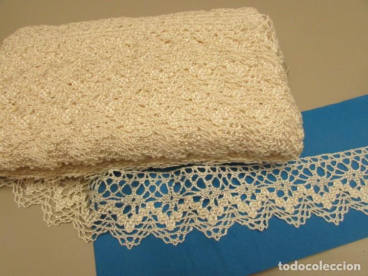 Antig&uuml;edades: ENCAJE DE RAYON EFECTO SATINADO 30 M. - Foto 10