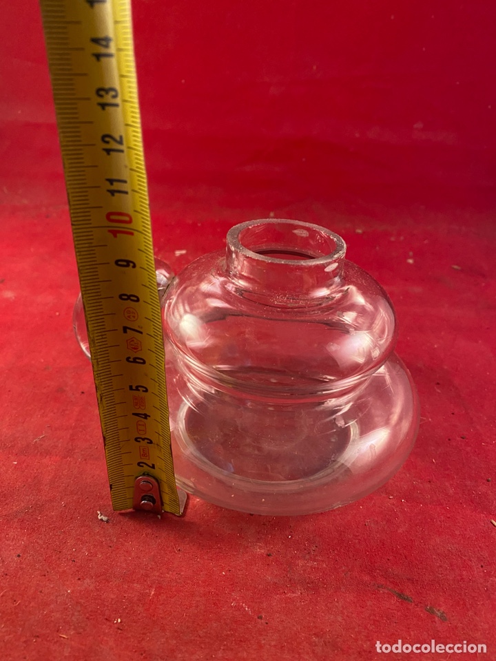 Antig&uuml;edades: Base quinqu&eacute; Cristal - Foto 3