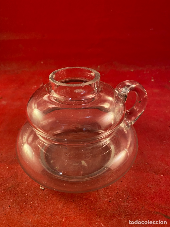 Antig&uuml;edades: Base quinqu&eacute; Cristal - Foto 1
