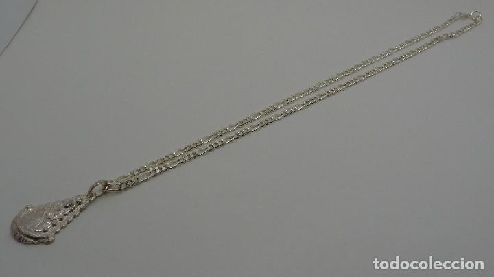 Antig&uuml;edades: CADENA 3x1 O PROGRAMADA Y MEDALLA DEL ROCIO EN PLATA DE LEY (925MM) - Foto 3