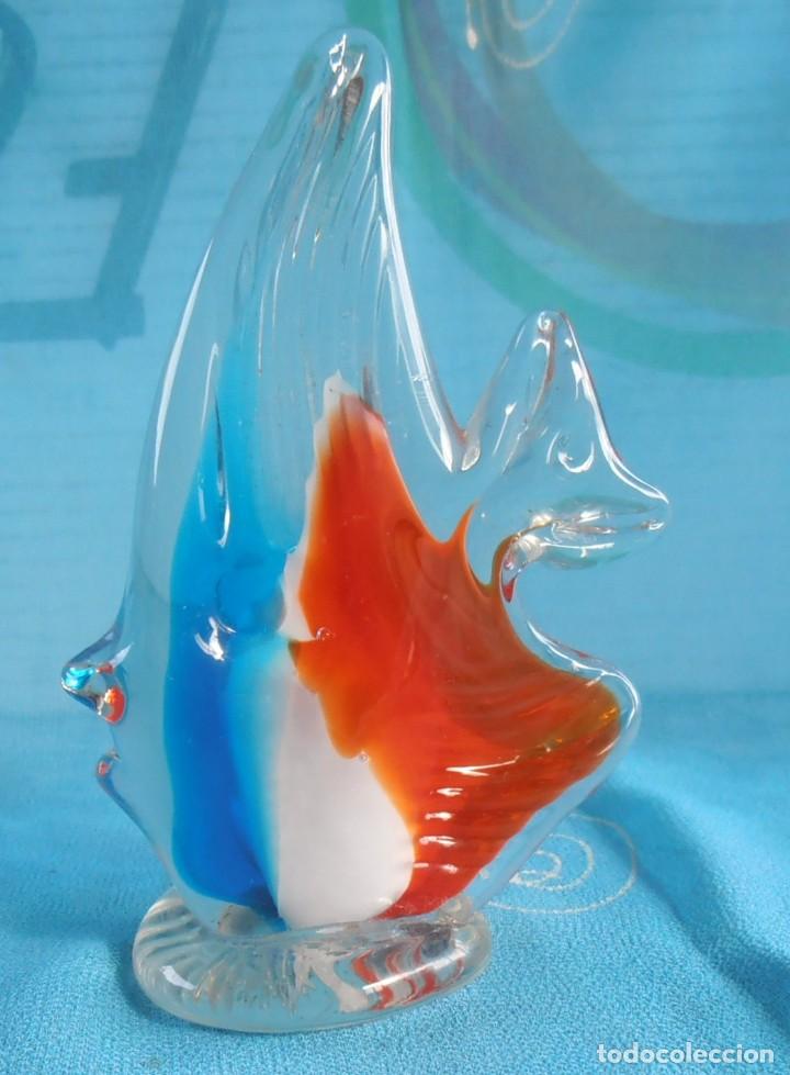 Antig&uuml;edades: PEZ DE MURANO, 12 CM DE ALTO - Foto 1