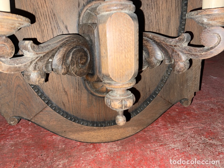 Antig&uuml;edades: Antiguo aplique de madera - Foto 3