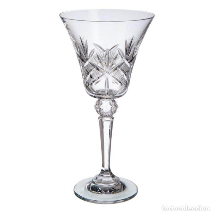 juego 6 copas de vino azalea de cristal de bohe - Comprar Objetos de  Cristal y Vidrio de Bohemia en todocoleccion - 298509308