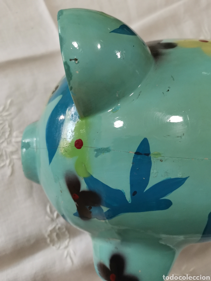 Antig&uuml;edades: Hucha cerdito de cer&aacute;mica - Foto 2