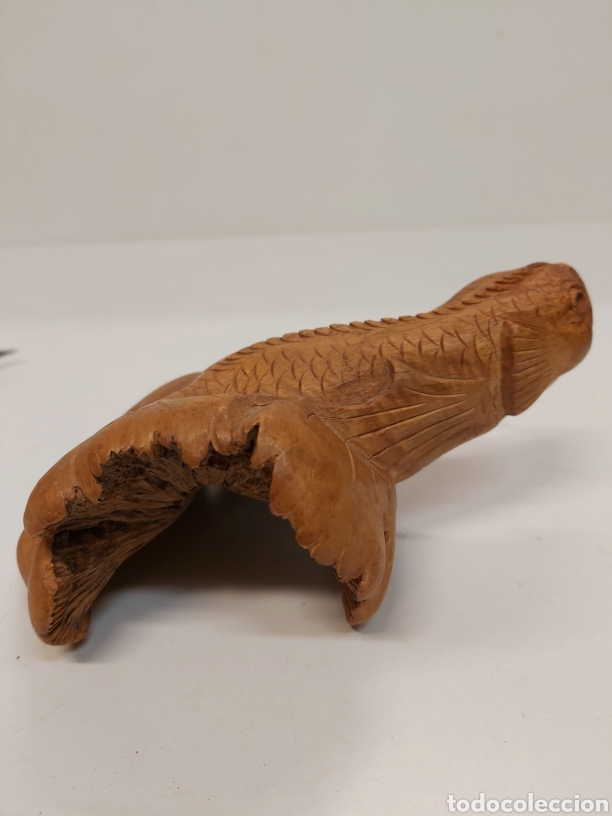 Antig&uuml;edades: Talla Carpa en madera - Foto 5