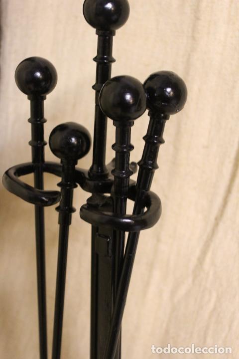 Antig&uuml;edades: utensilios de chimenea de hierro - Foto 4