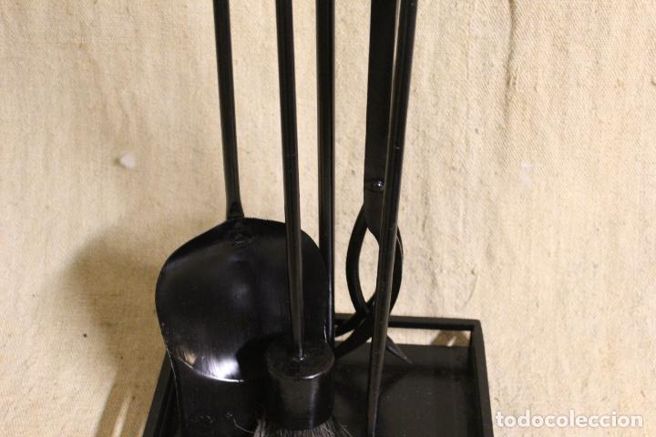 Antig&uuml;edades: utensilios de chimenea de hierro - Foto 5