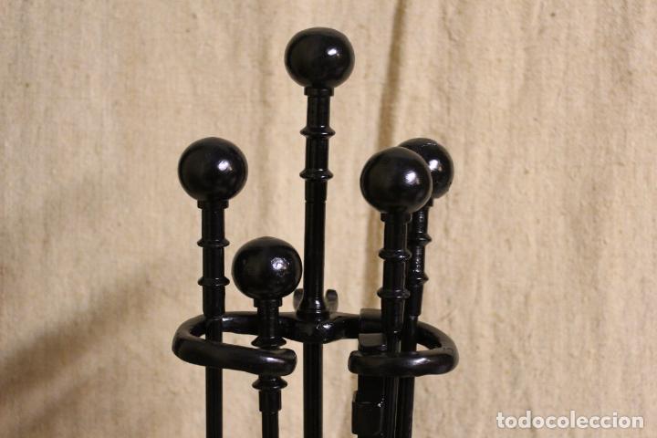 Antig&uuml;edades: utensilios de chimenea de hierro - Foto 6