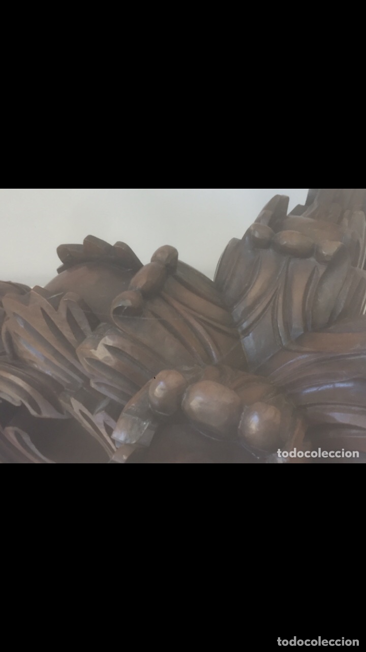 Antig&uuml;edades: Mesa baja madera tallada - Foto 15