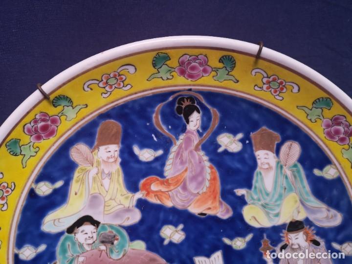 Antig&uuml;edades: PLATO EN PORCELANA ORIENTAL - Foto 3