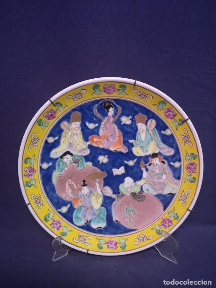 Antig&uuml;edades: PLATO EN PORCELANA ORIENTAL - Foto 6