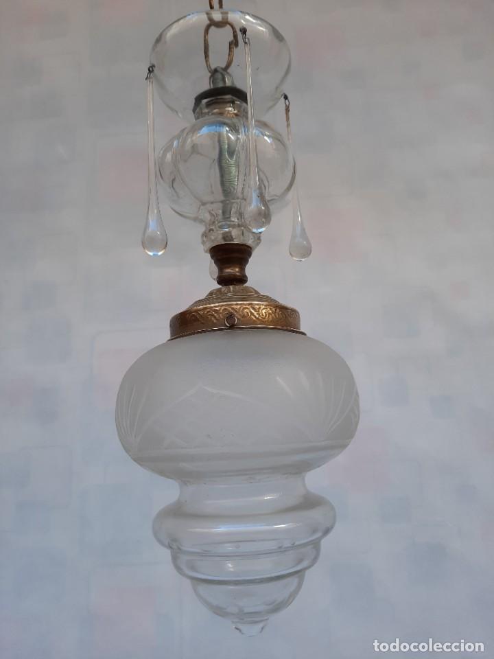 Antig&uuml;edades: farol de techo- - Foto 2