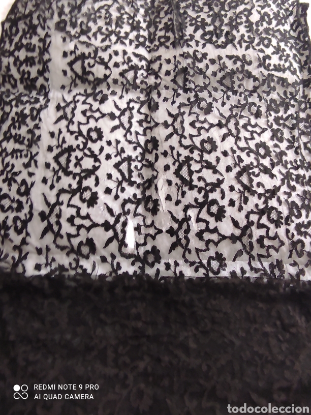 Antig&uuml;edades: Mantilla negra antigua - Foto 5