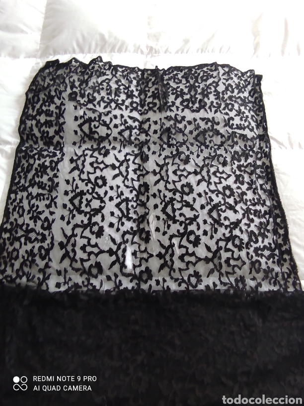 Antig&uuml;edades: Mantilla negra antigua - Foto 6