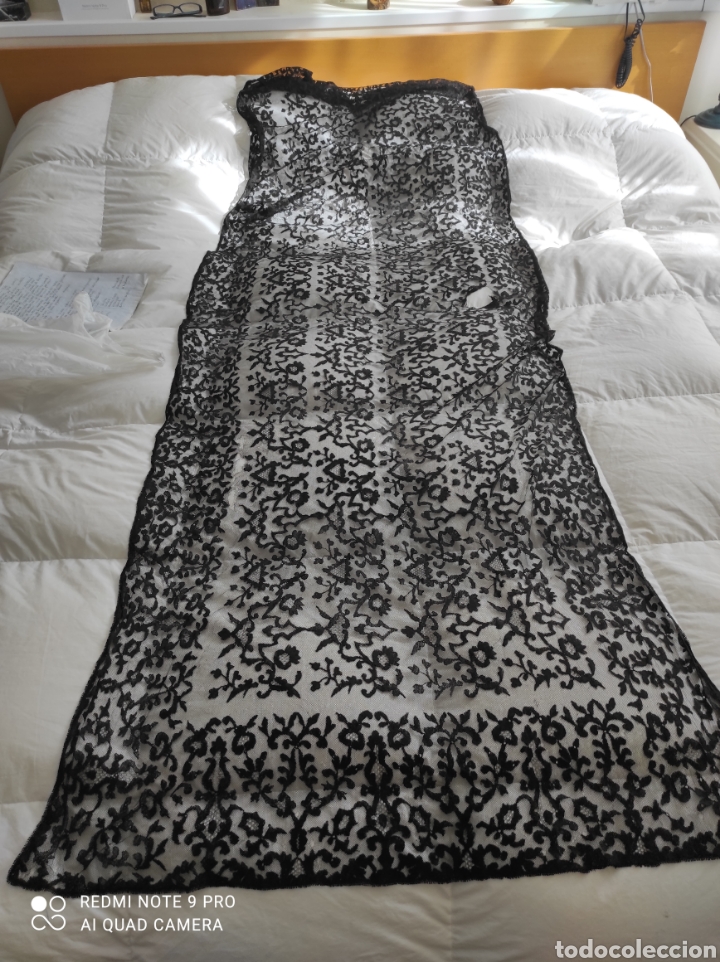 Antig&uuml;edades: Mantilla negra antigua - Foto 1