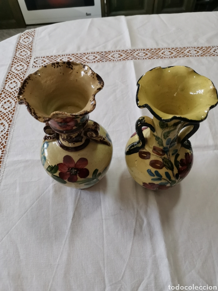Antig&uuml;edades: Floreros terracota vidriada - Foto 2