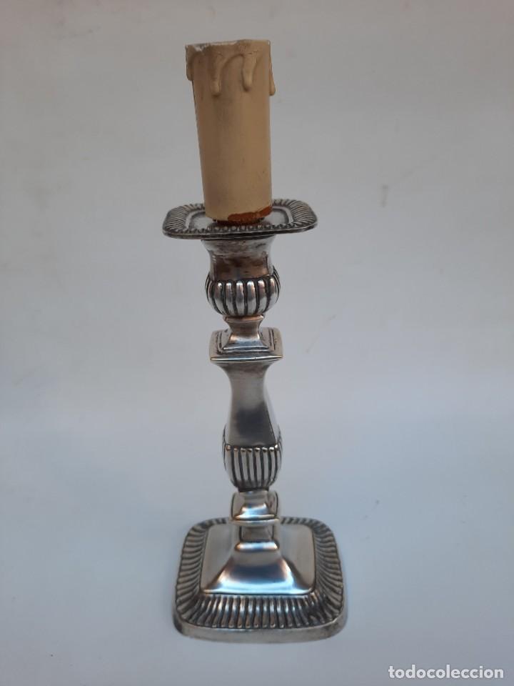 Antig&uuml;edades: pie de lampara- - Foto 1