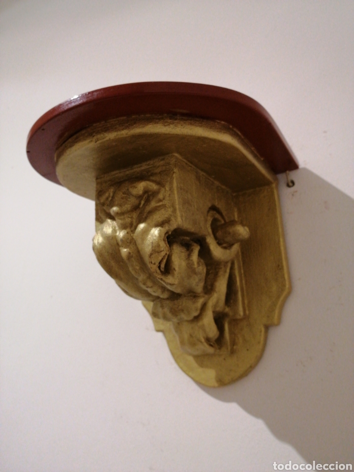 Antig&uuml;edades: M&eacute;nsula de madera pintada - Foto 2