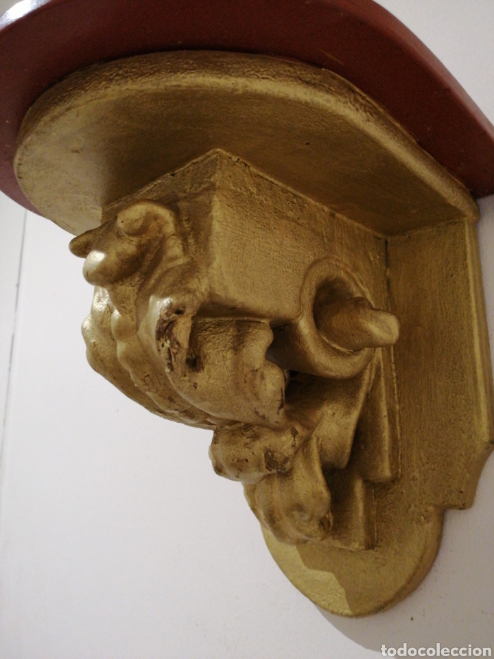 Antig&uuml;edades: M&eacute;nsula de madera pintada - Foto 2