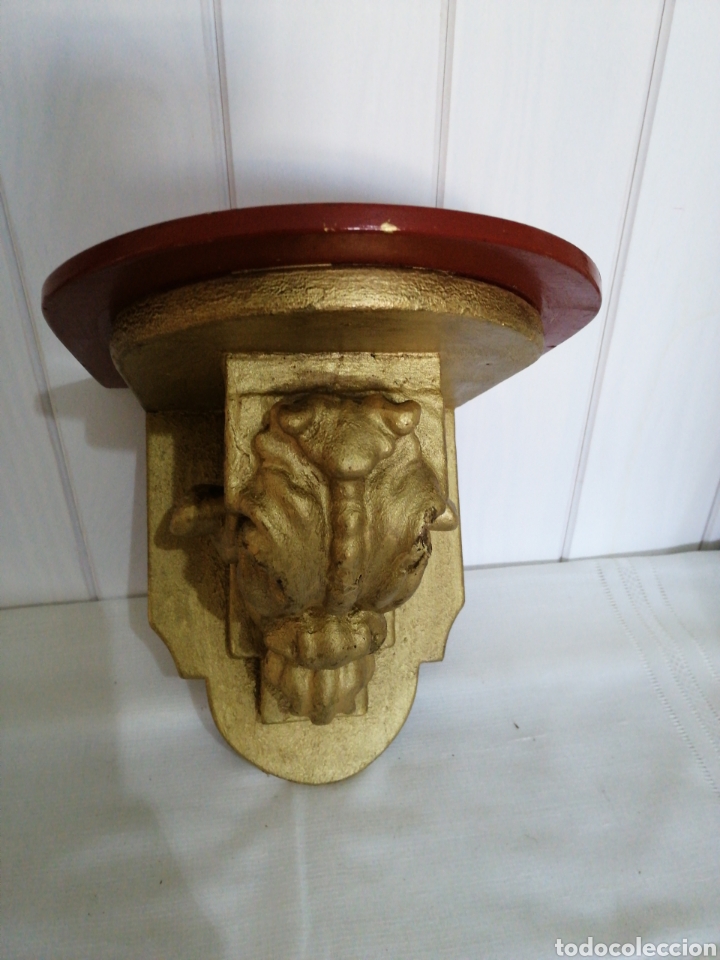 Antig&uuml;edades: M&eacute;nsula de madera pintada - Foto 4
