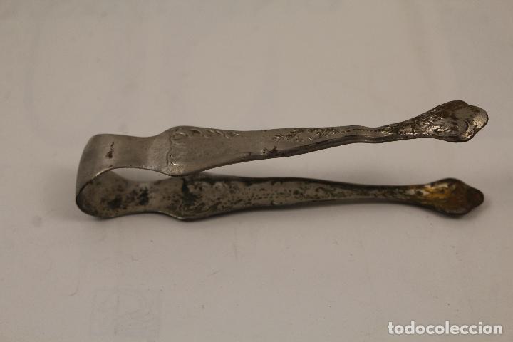Antig&uuml;edades: pinzas de servir plateadas - Foto 2