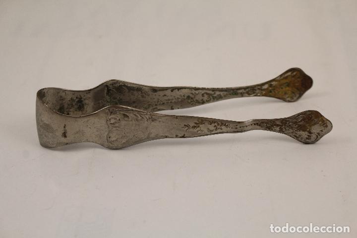 Antig&uuml;edades: pinzas de servir plateadas - Foto 3
