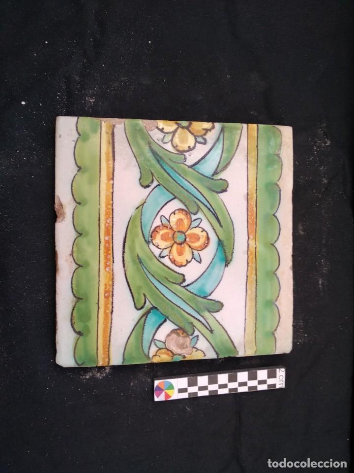 Antig&uuml;edades: Azulejo valenciano SXVIII - Foto 1