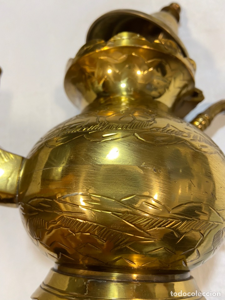 tetera turca antigua, de bronce - Compra venta en todocoleccion