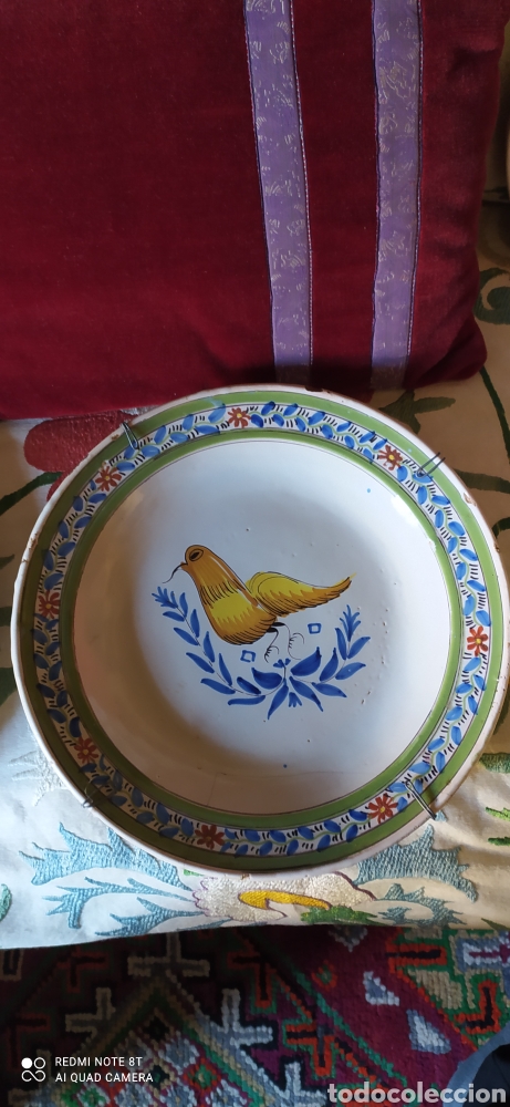 Antig&uuml;edades: Excelente plato S- XVIII - Foto 1