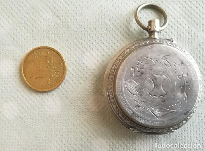 Antig&uuml;edades: Reloj de bolsillo plata - Foto 4