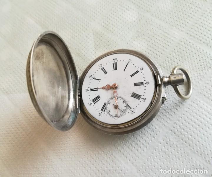 Antig&uuml;edades: Reloj de bolsillo plata - Foto 5