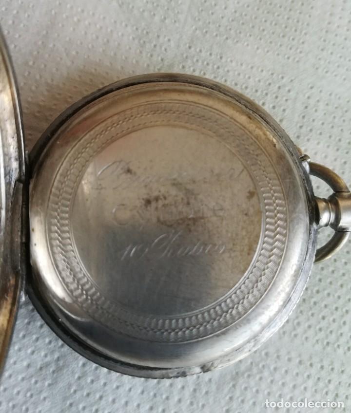 Antig&uuml;edades: Reloj de bolsillo plata - Foto 9