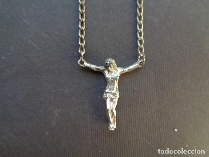 Antig&uuml;edades: CADENA CON CRISTO EN PLATA DE LEY - Foto 2