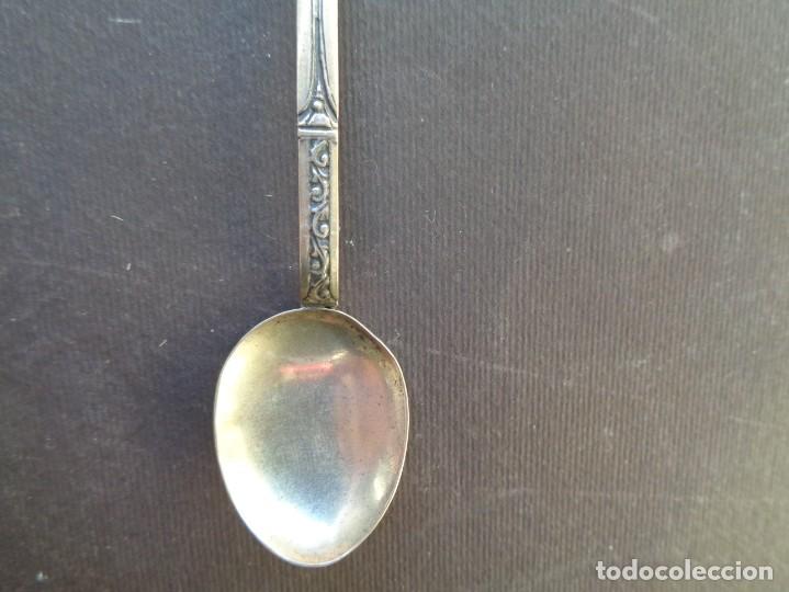 Antig&uuml;edades: CUCHARILLA DE PLATA CON EL ESCUDO DE BILBAO - Foto 3