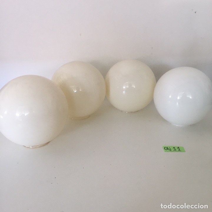 Antig&uuml;edades: Lote de globos de l&aacute;mpara vintage - Foto 1