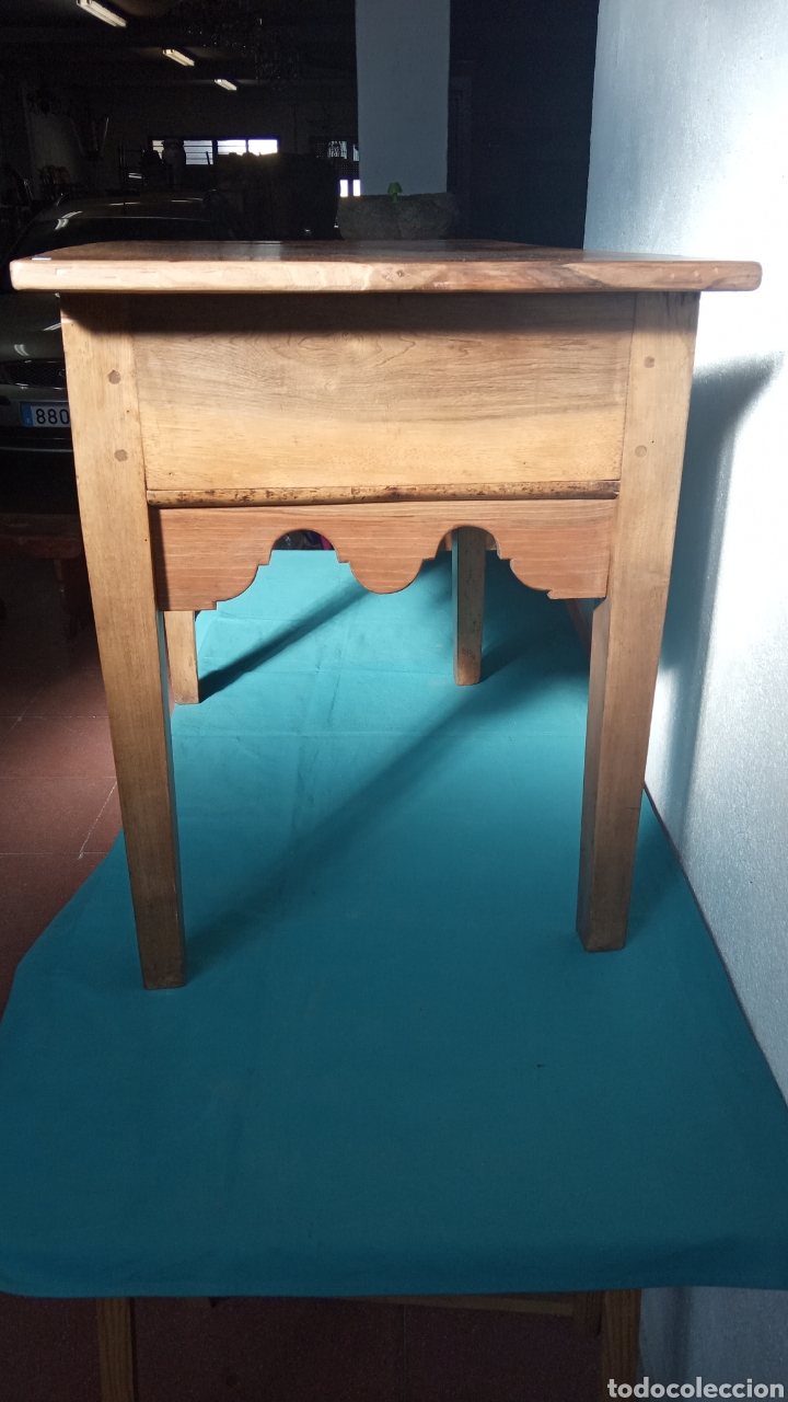 Antig&uuml;edades: Mesa tocinera de cocina, de nogal. - Foto 2