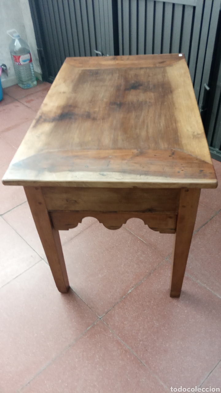 Antig&uuml;edades: Mesa tocinera de cocina, de nogal. - Foto 3