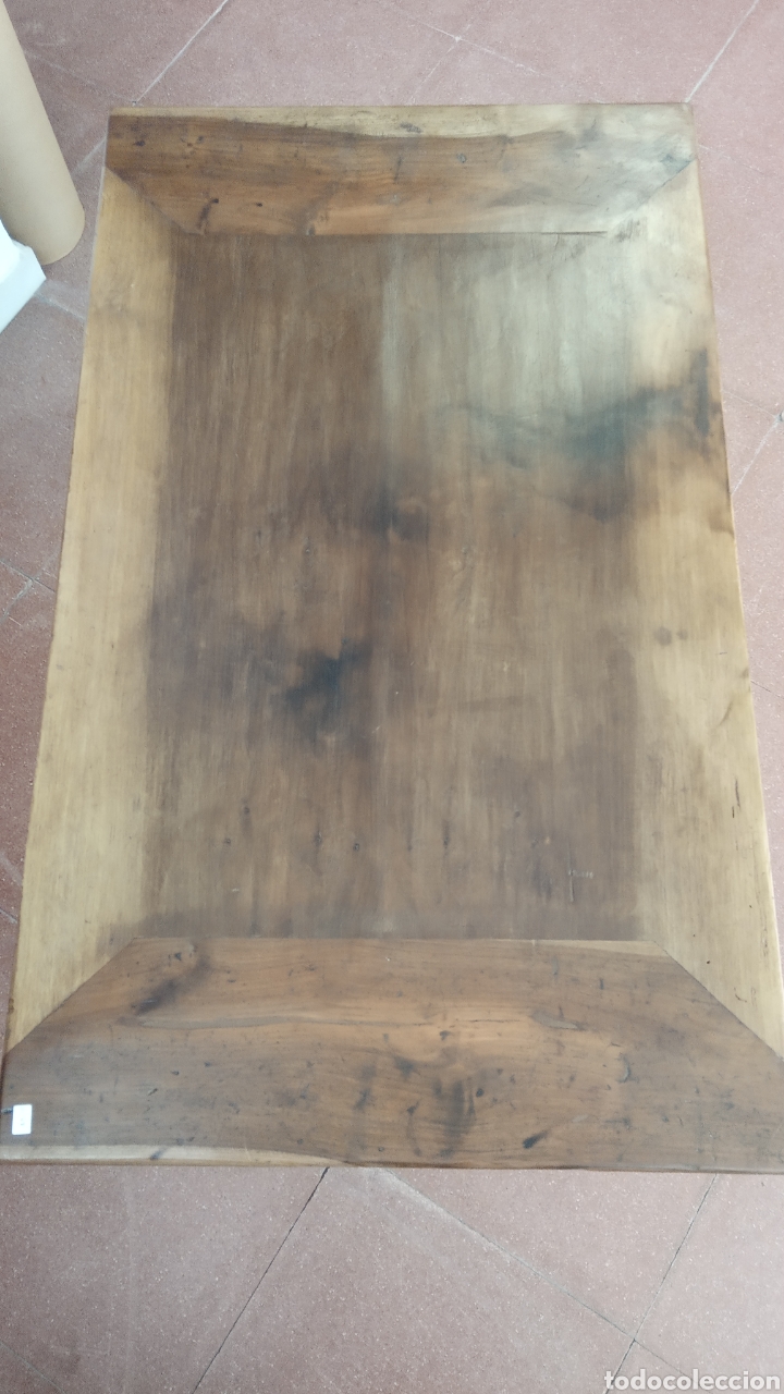 Antig&uuml;edades: Mesa tocinera de cocina, de nogal. - Foto 5