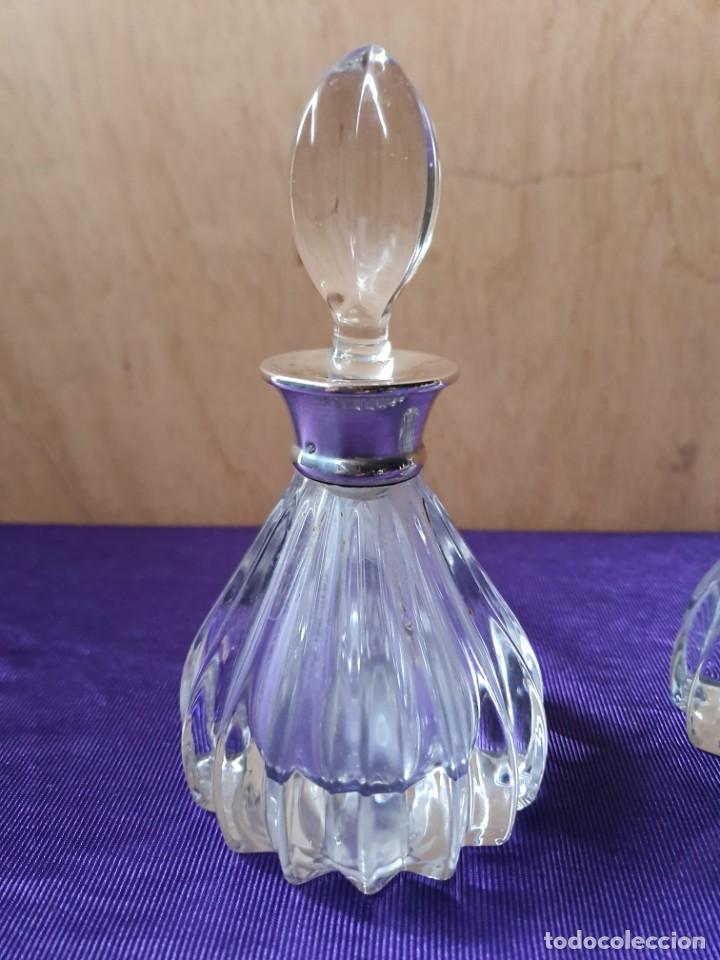 Antig&uuml;edades: JUEGO TOCADOR en plata y cristal - Foto 3